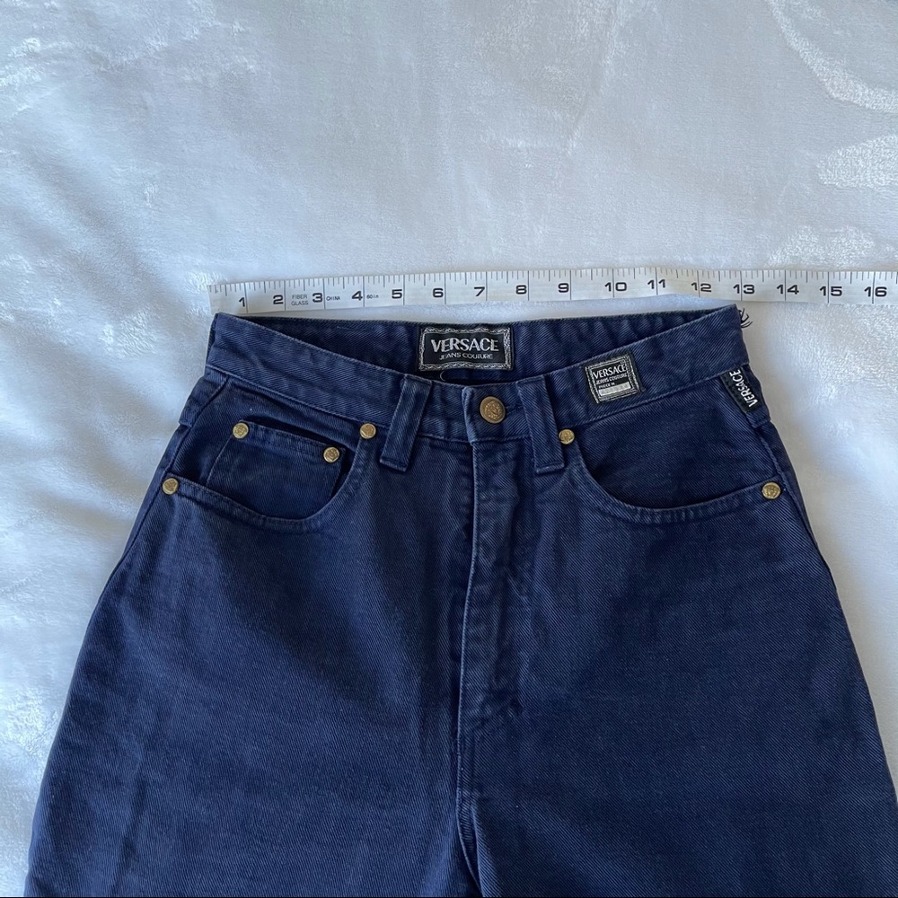 Versace vintage high waist jeans sz 26 - Picture 7 of 10